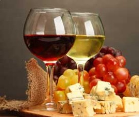 Degustação de vinho, queijos e azeite