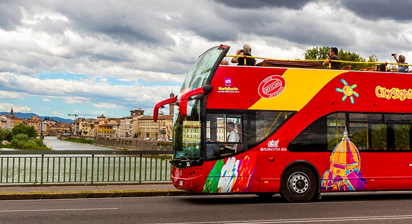 Florence en une journée: visite guidée et bus City Sightseeing