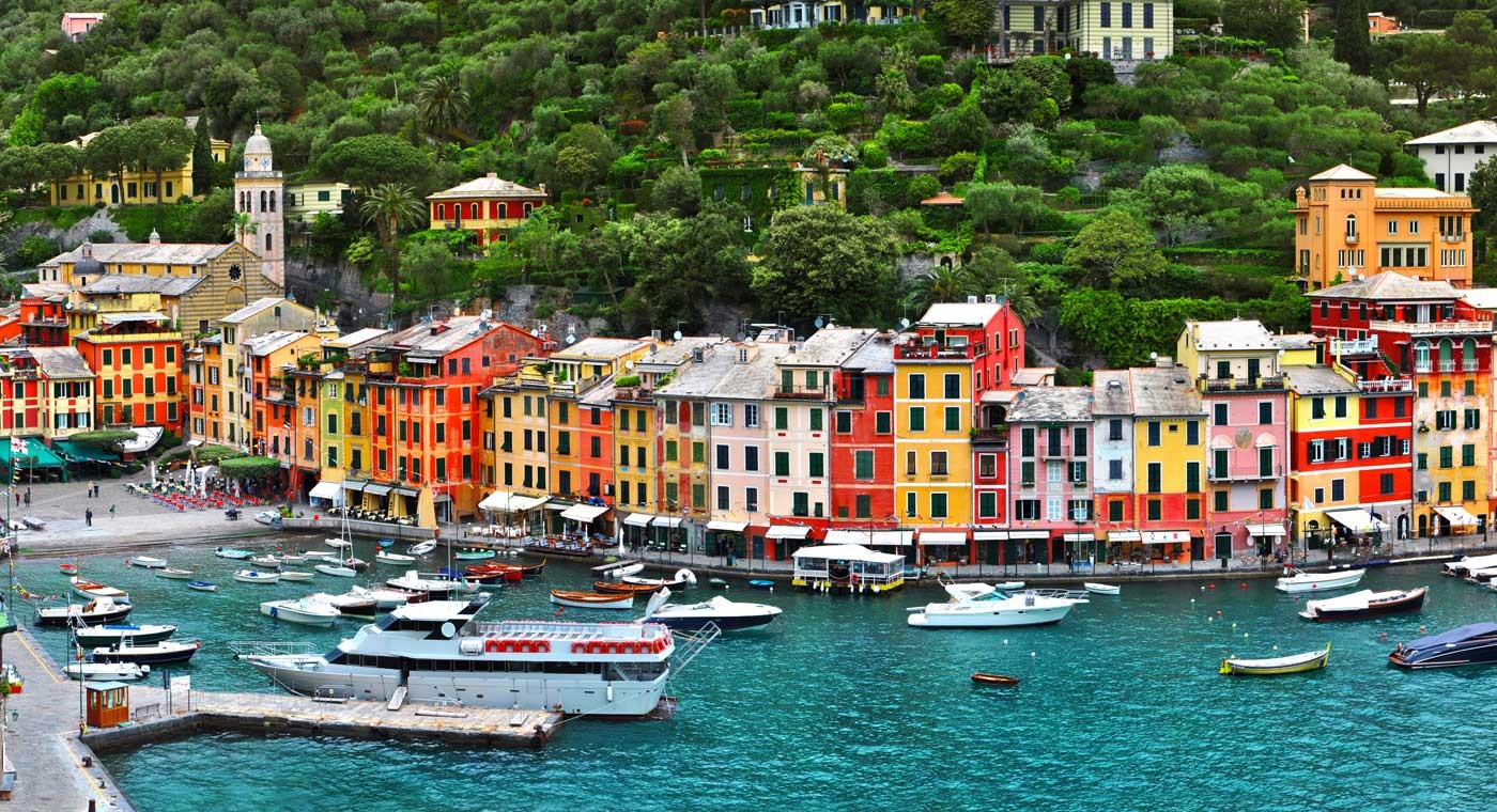 Portofino and the San Fruttuoso Abbey from Genoa       