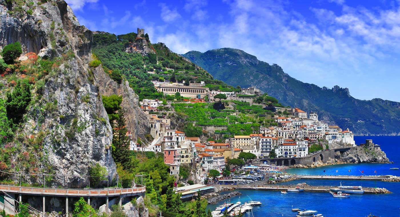 The Amalfi Coast from Naples        