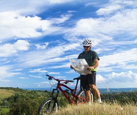 Meio dia passeando de bicicleta pela Toscana