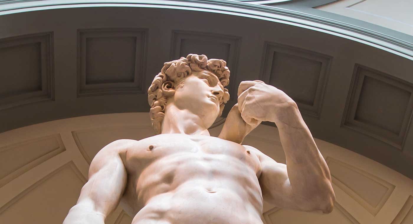 Tablet Multimedia-Führer Accademia Florenz